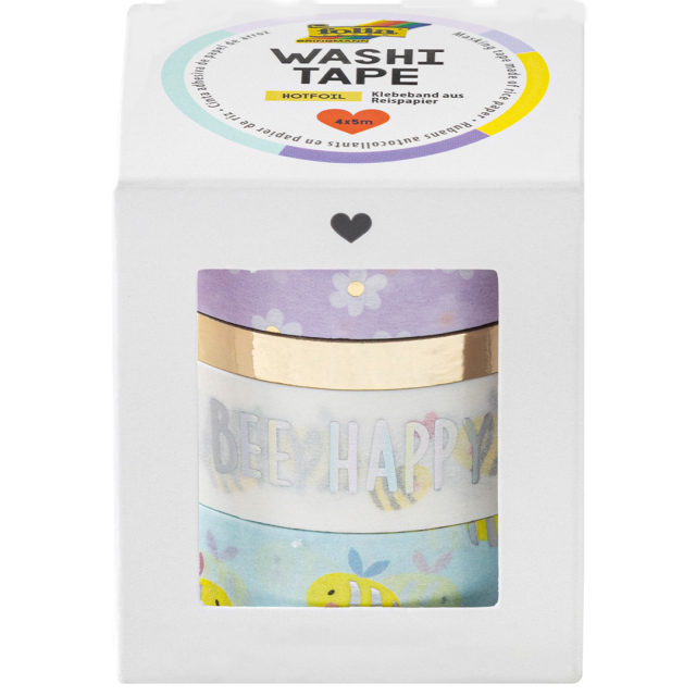 Washi-Tape Bees 4-pack