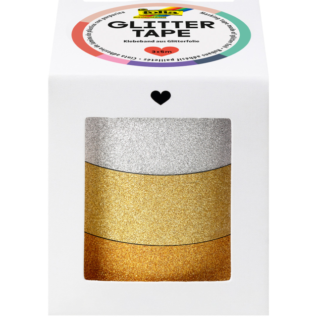 Glitter-Tape Gold 3-pack 