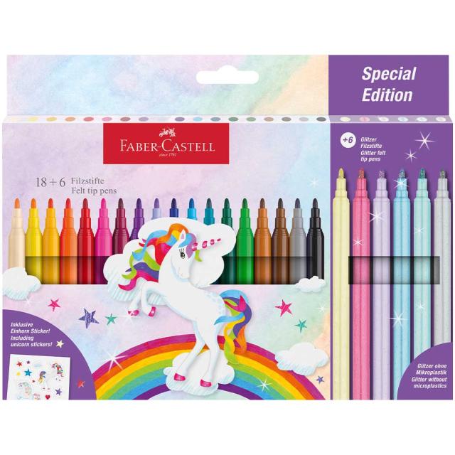 Felt-tip pens Unicorn Special Edition Pack of 24 (3 years+)