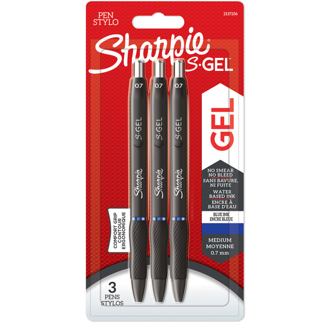 S-Gel 0,7 mm 3-pack Blue