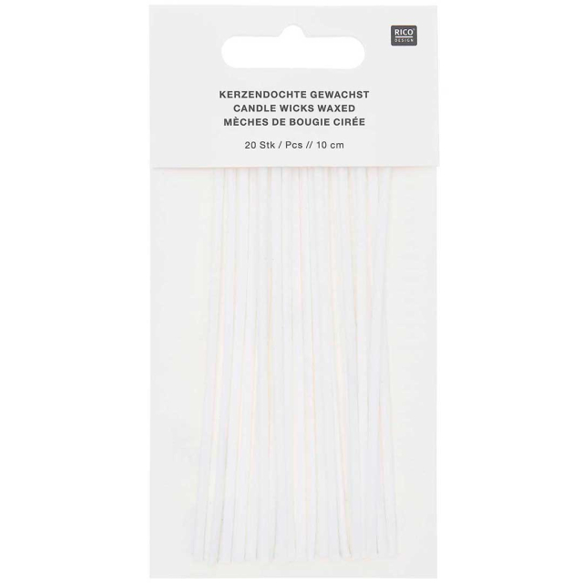 Candle wicks 10 cm 20 pcs