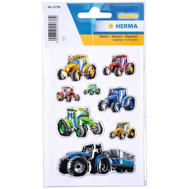 Stickers Tractors 1 sheet