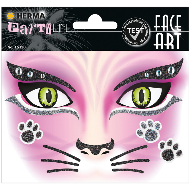 Face Art Stickers Cat