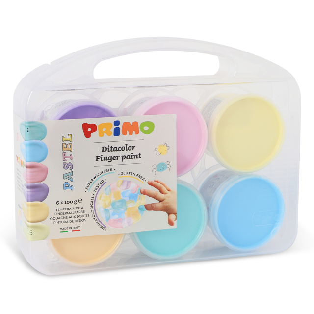 Finger paint Pastel-set 6x100g