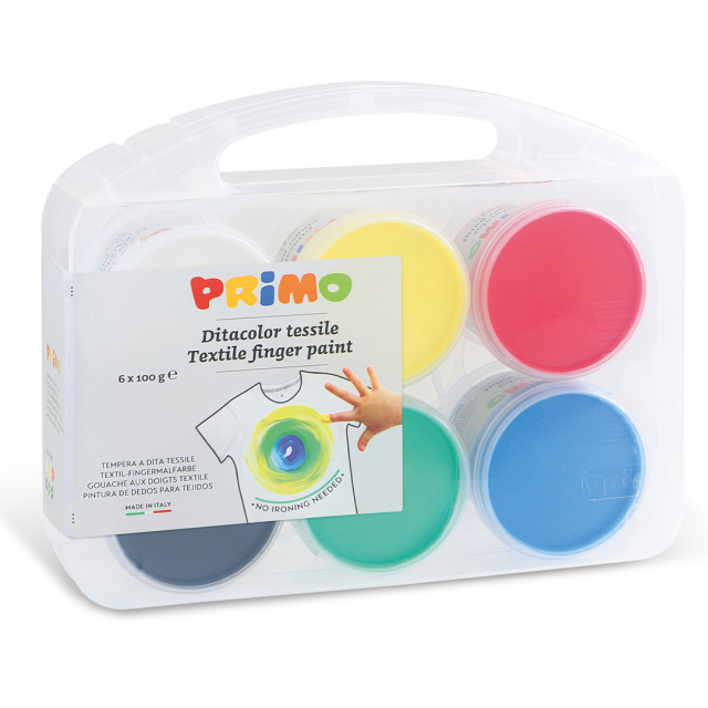 Finger paint for textile Basic-set 6x100g