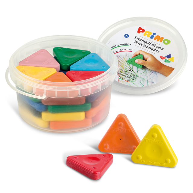 Wax crayons Triangles 30-pack