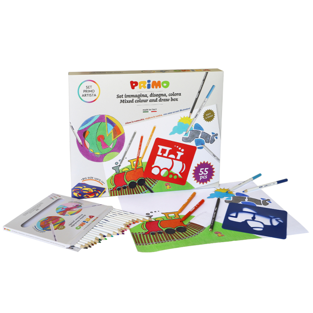 Colour box Mixed colour & draw 55-set