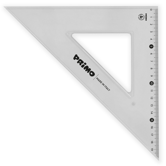 Angle ruler 45º/30 cm Anti-reflective