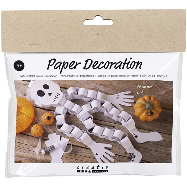 Mini DIY kit paper decoration Skeleton (5 years+)