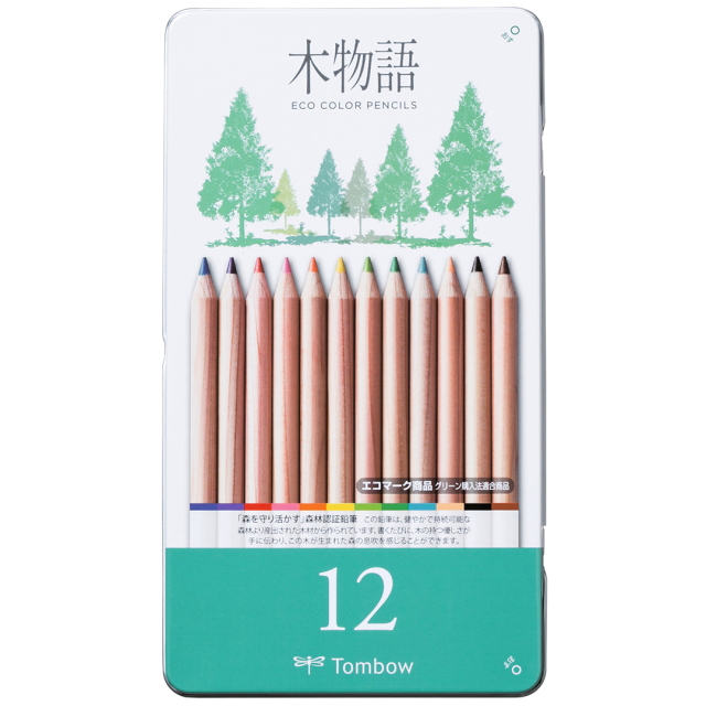 Ki-Monogatari Eco Coloured Pencils Set of 12