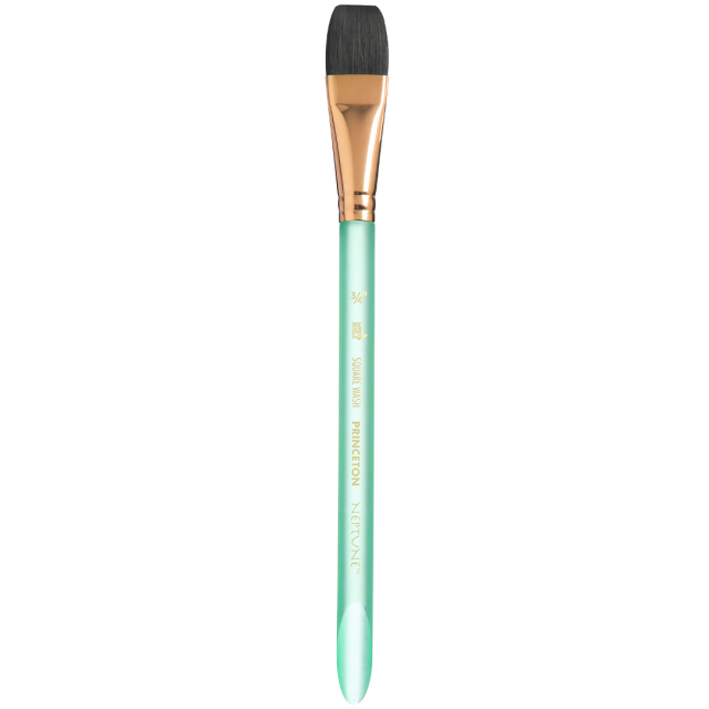 Neptune Synthetic brush short handle Aquarelle Flat size 3/4