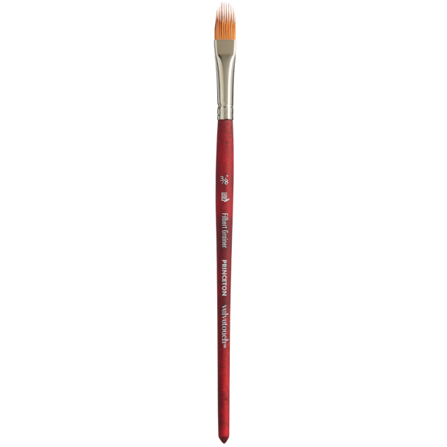 Velvetouch Synthetic Brush short handle Filbert Grainer St 3/8