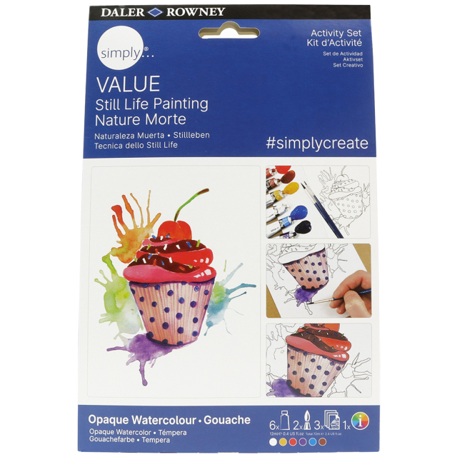 Simply Paint still life with gouache paint step-by-step