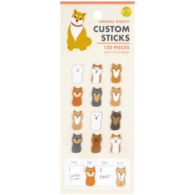 Stickers Shiba Pack of 120