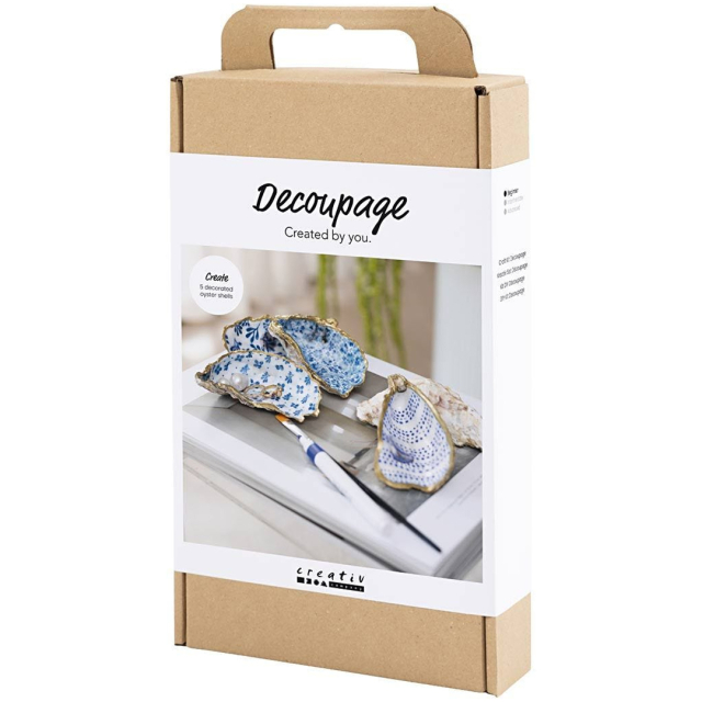 DIY Découpage-kit Oyster shells