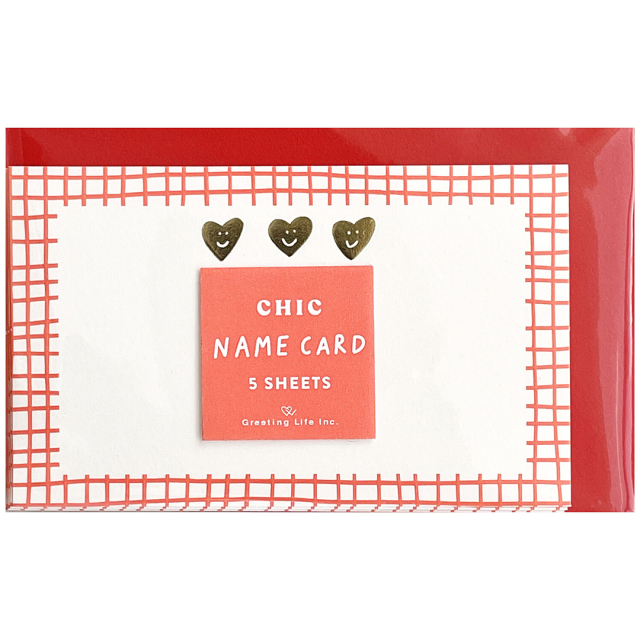 Cards with envelopes 5-pack Hearts