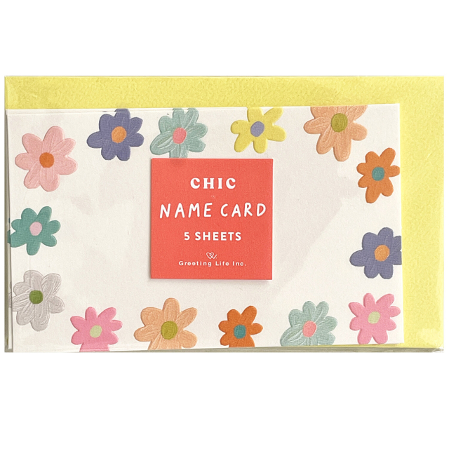 Cards with envelopes 5-pack Flowers
