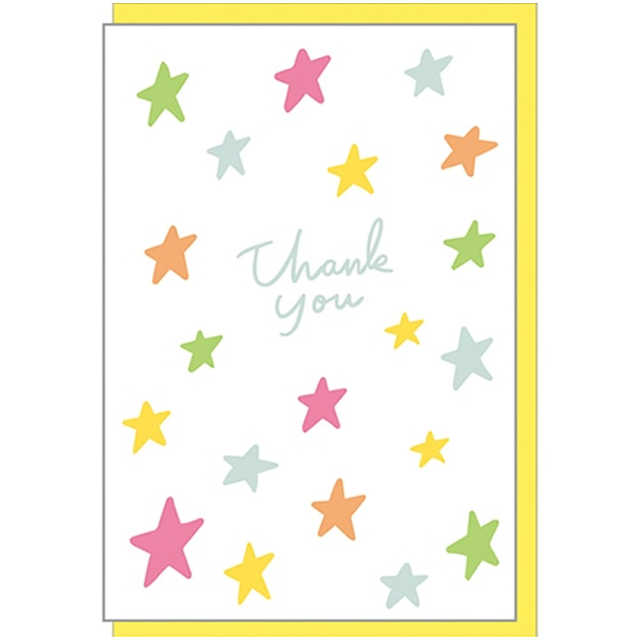 Thank you card Stars