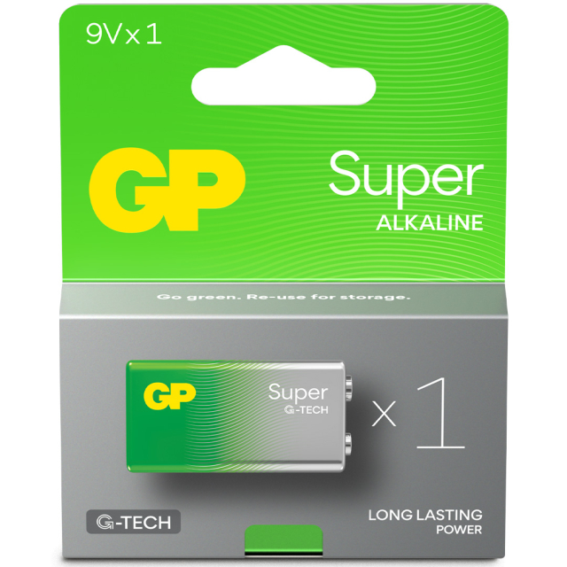 Battery Super Alkaline 9 Volt 1-pack