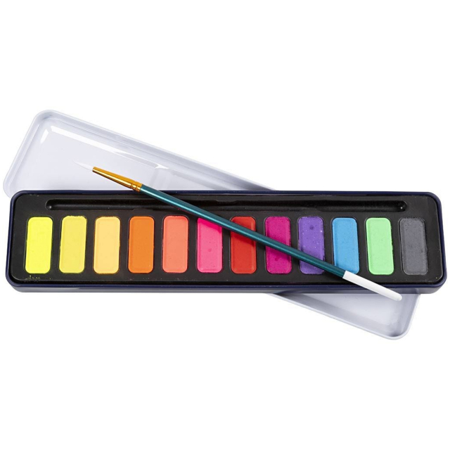 Watercolour 12-set Pastel
