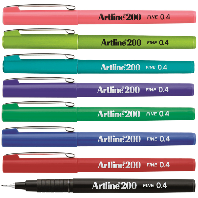 Fineliner 200 0.4 mm Pack of 8