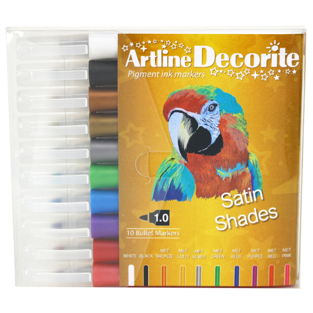 Decorite Marker Pack of 10 Satin