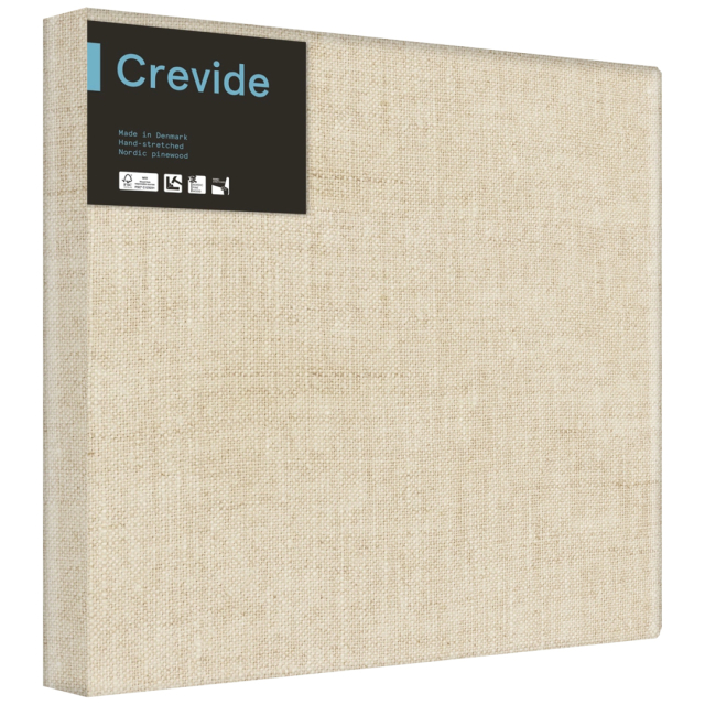 3D Deep Edge Canvas Natural linen 50x50