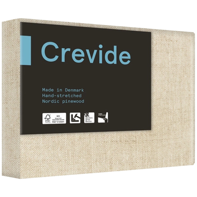 3D Deep Edge Canvas Natural linen 24x19