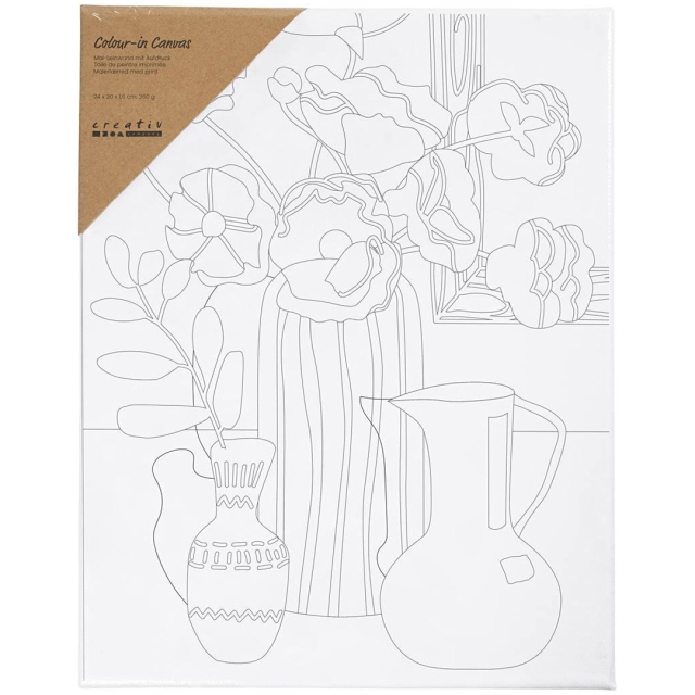 Canvas with print 24x30cm 360g Floral still life