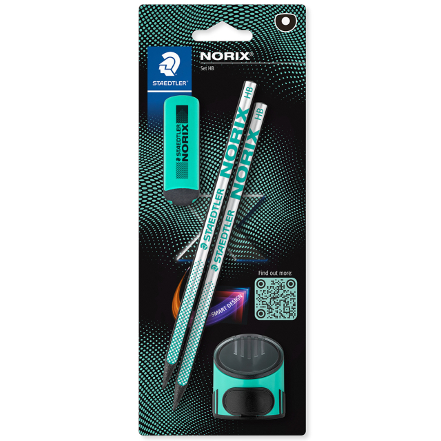 School Set Norix Pencils + Accessories Green