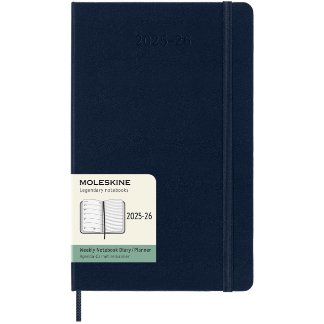 Diary 18M WeekNote Soft Cover Pocket Sapphire Blue
