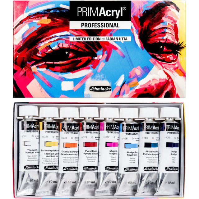PRIMAcryl Acrylic Paint 60 ml 8-set Fabian Utta