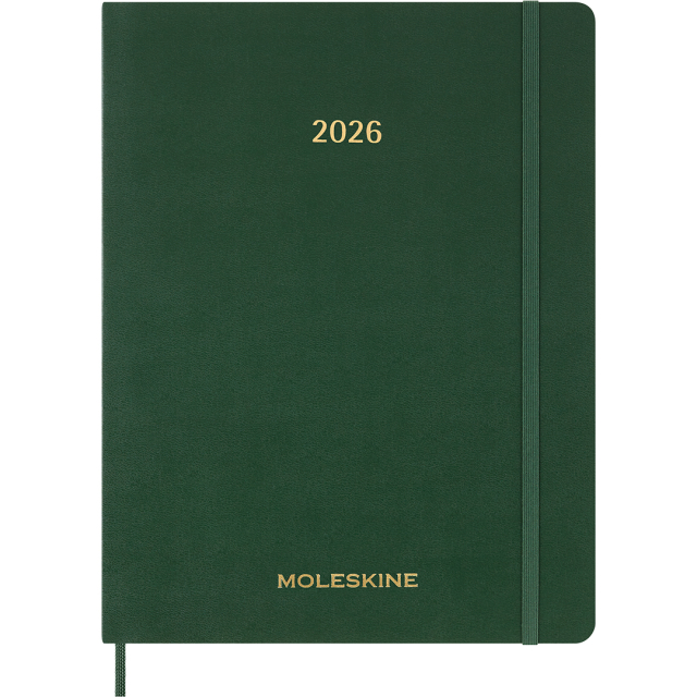 Diary 12M Weekly Vertical 2026 Hardcover XXL Myrtle Green