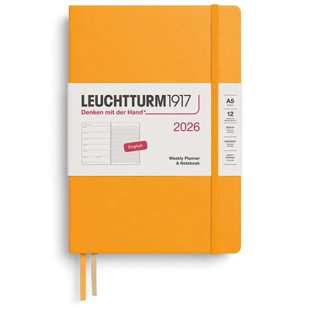 Diary Weekly Planner & Notebook 2026 A5 Rising Sun