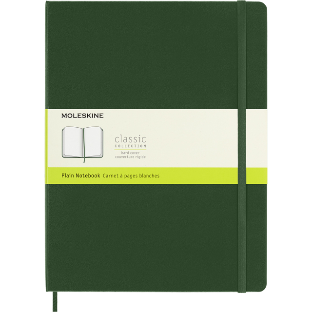 Classic Hard Cover Notebook XL Myrtle Green