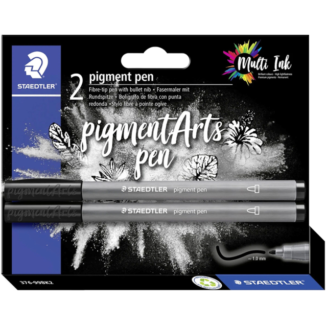 Pigment Arts Pen Black 2-pack