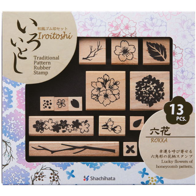 Stamp Set Iroitoshi Rokka 13-Pack