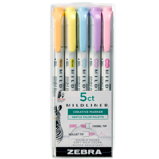 Mildliner 5-pack Gentle 