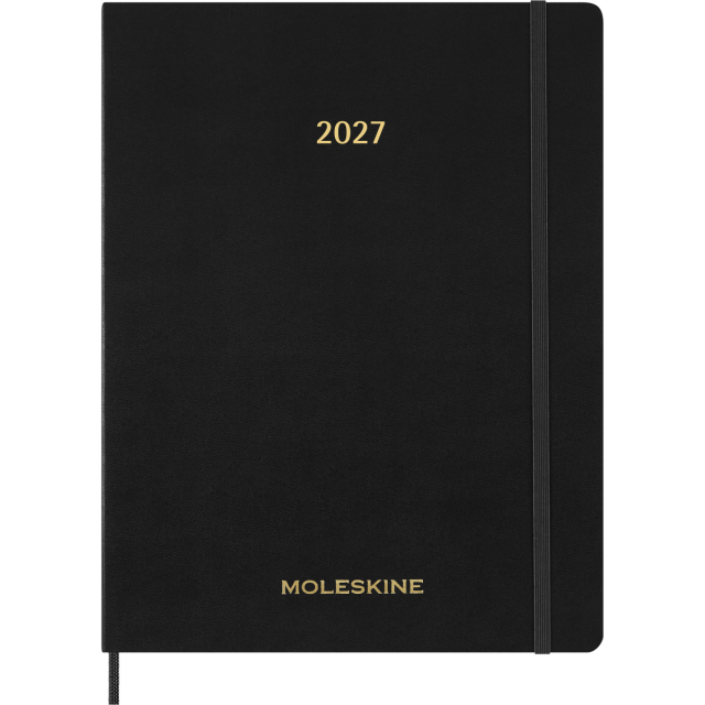Diary 12M Weekly Vertical 2027 Essential Softcover XXL Black