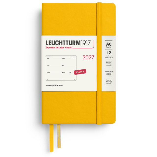 Diary Weekly Planner 2027 A6 Sunflower