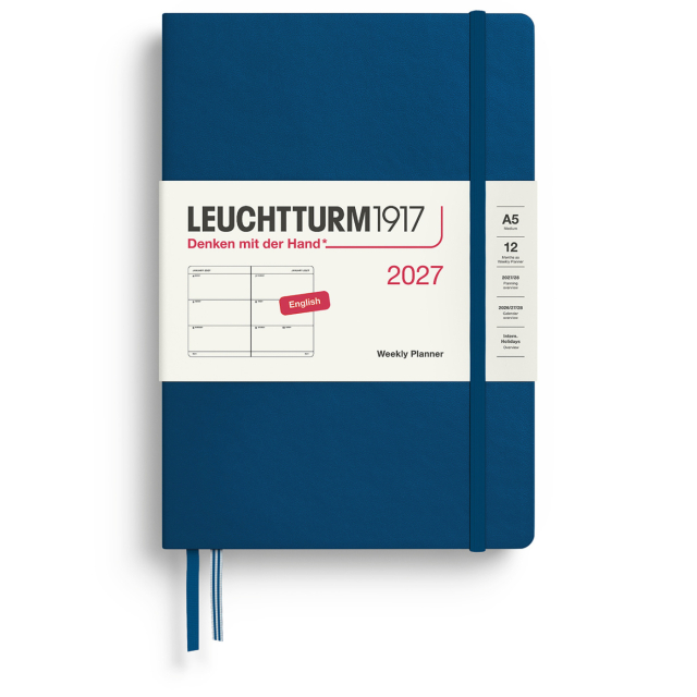 Diary Weekly Planner 2027 A5 Indigo