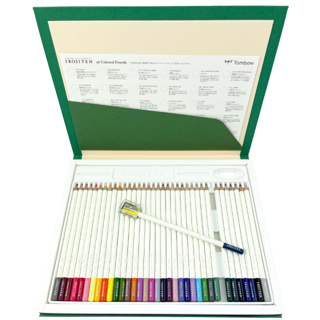 Irojiten coloured pencils, set of 36