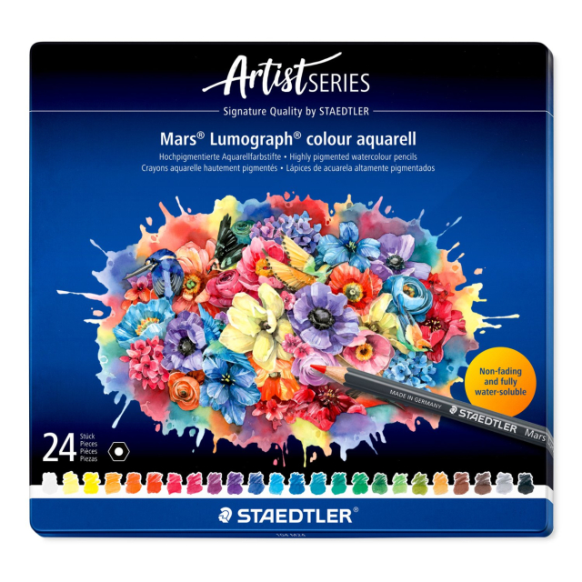 Watercolour pencils Mars Lumograph set of 24