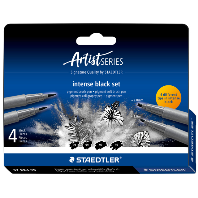 Pigment Arts Intense Black set of 4