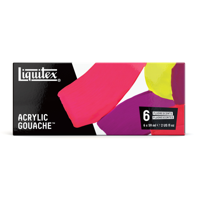 Gouache Paint Fluorescent Set 6x59 ml