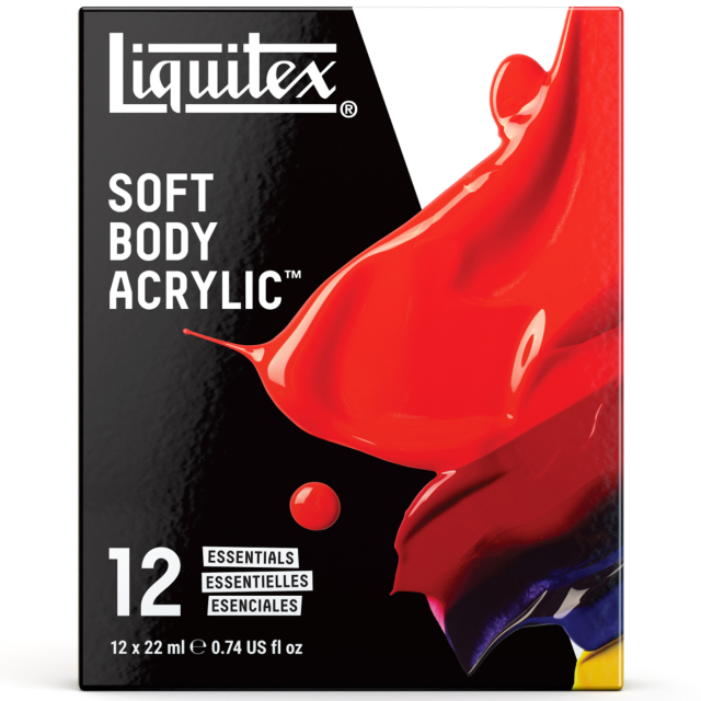 Acrylic Paint Soft Body Essentials Set 12x22 ml