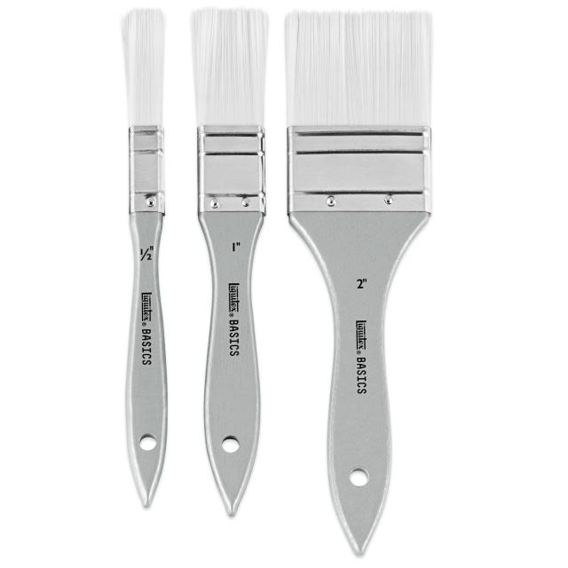 Synthetic Acrylic Spalter Brushes 3-pack