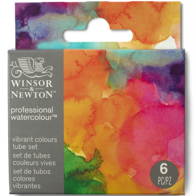 Professional Watercolour 5 ml Tubes Vibrant Set of 6
