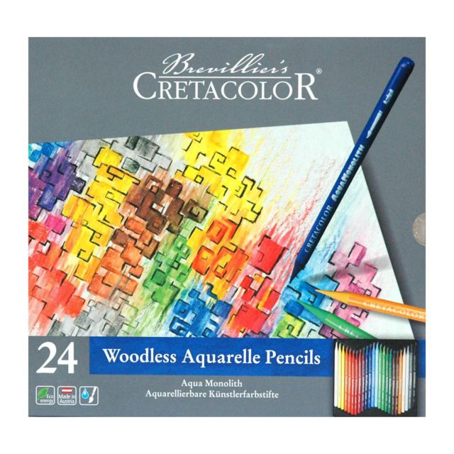 Aqua Monolith Watercolour Pencils 24-set