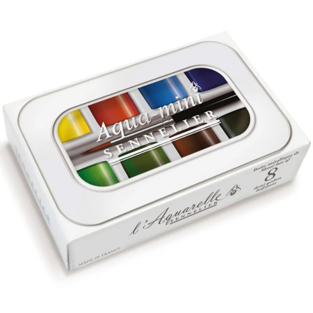l'Aquarelle Aqua-mini 8 Half Pans + Brush